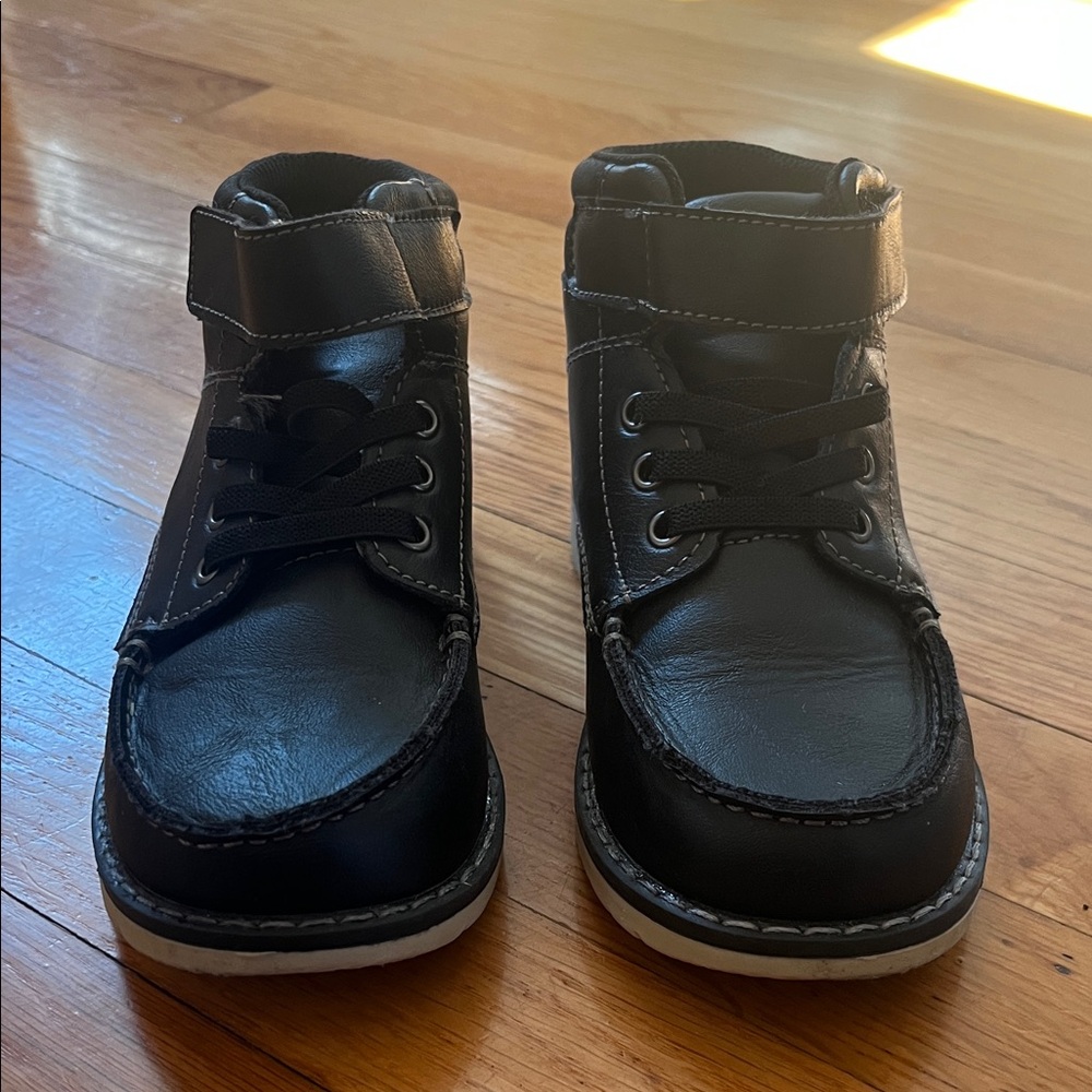 jumping beans Black High-Top Kids Boots with Strap